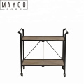 Mayco Kitchen Cart Indoor Outdoor BBQ Entertainment Storage Table Metal Bar Cart